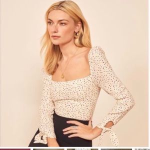 NWT reformation Kemmy top on birthday cake womens size 8